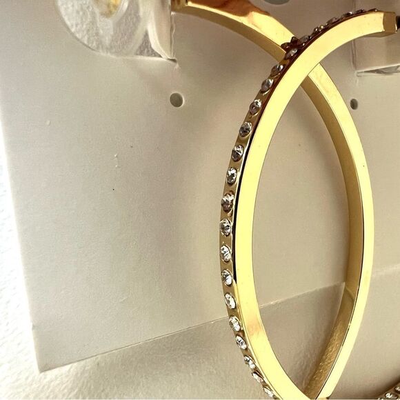 Earring Bundle 5 pair Hoop Stud Dangle Gold and Silvertone Earrings Jewelry NWT - Picture 5 of 7